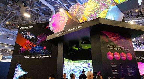 The Christie booth at InfoComm 2024